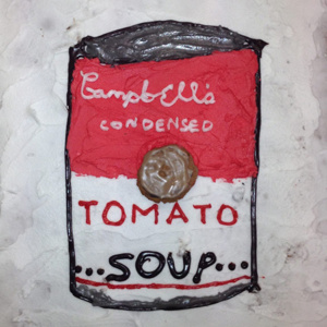 Lapsed III - Andy Warhol Tomato soup - Eliise Kaha 13a, Hedvig Põllumäe 13a, Katleen Süld 13a Tallinna Nõmme Gümnaasium